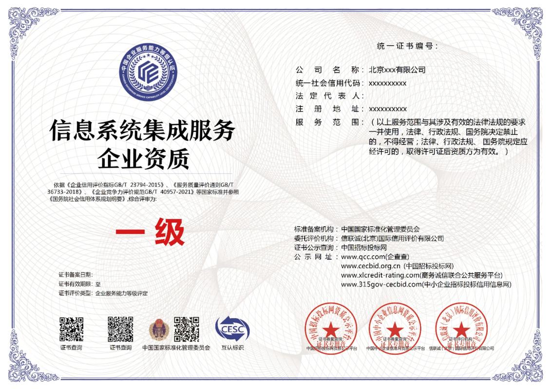 信息系統(tǒng)集成服務(wù)企業(yè)一級 定義、價值與獲取指南